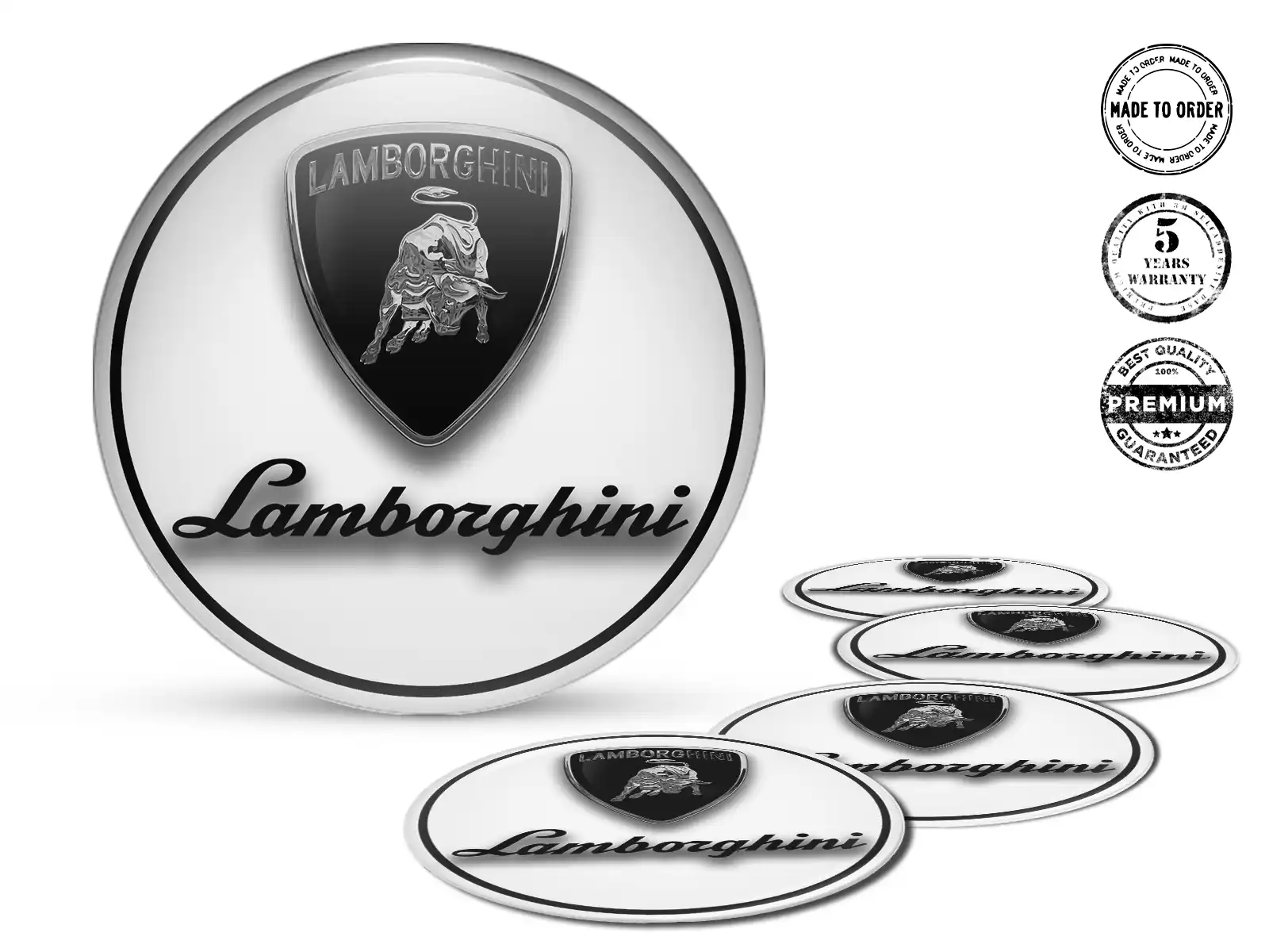 Lamborghini Pegatinas Bombadas Edición Calcomanías Estilo de Silicona